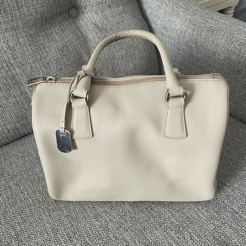 Furla while leather bag. Used in good conditions